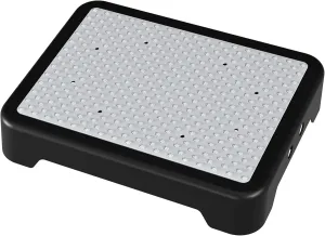 SOYO Mobility One Step Stool, Heavy Duty Indoor Outdoor Non-Slip Small Step Platform Assistive Device for Adult Elderly, Standing Support and Step Riser for Car, Bed, Door, Stair, Bathroom, Black-Gray
