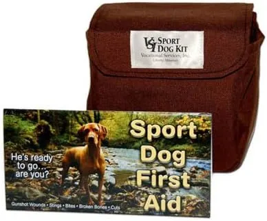 Sport Dog First Aid Kit Heavy Duty Classic Brown Travel Bag