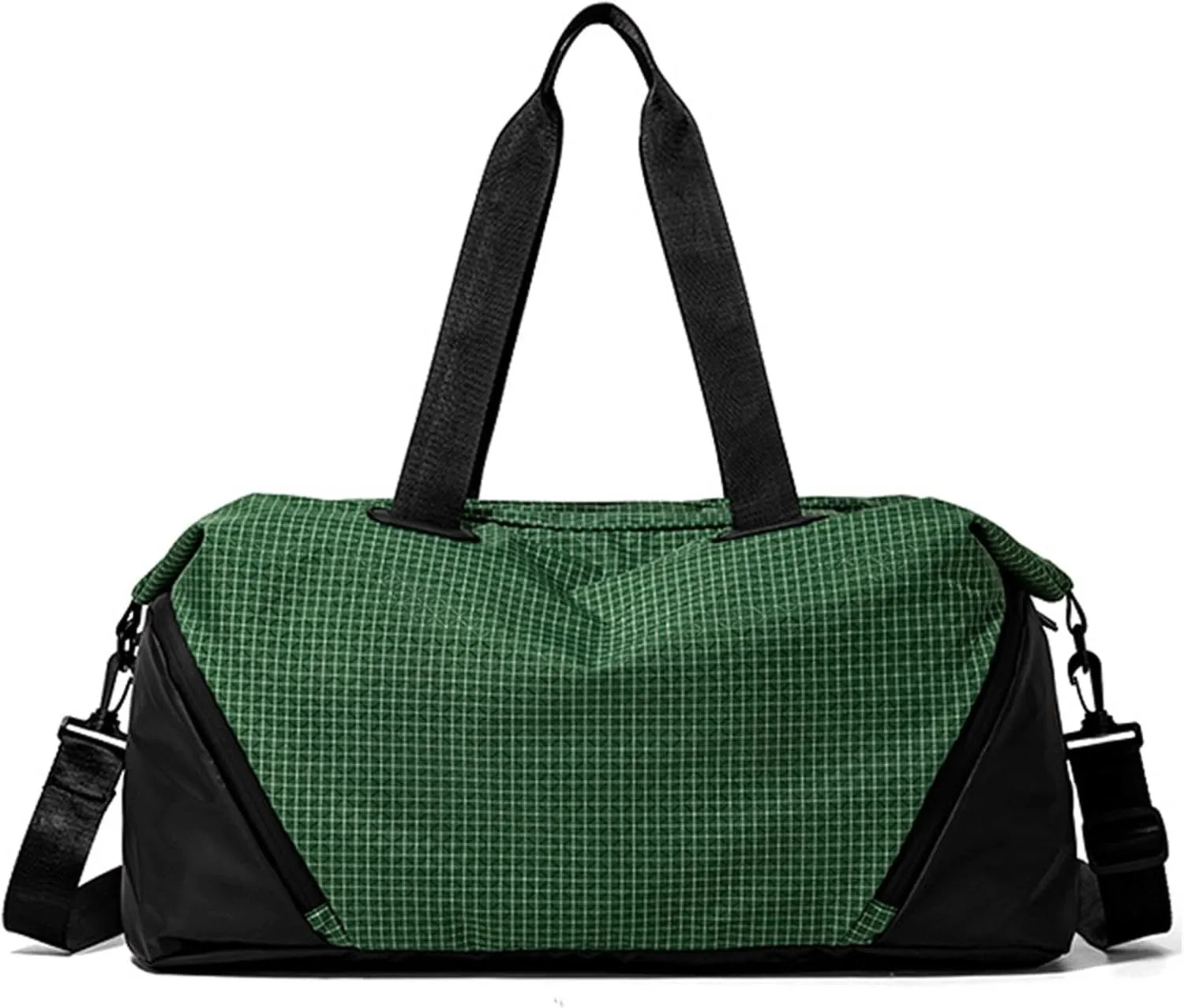 Sports Gym Bag Luggage Bags Multipurpose Adjustable Shoulder Strap Weekender Bag Handbag for Clothes Hiking Backpacking, Green