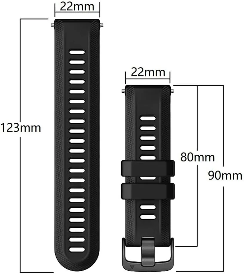 Sports Silicone Strap For Garmin Forerunner 965 955 Solar 945 935 745 Strap Watch Band 22mm Replacement Wristband Bracelet