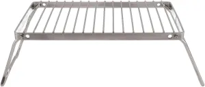 Stainless Steel Adjustable Height Folding Camp Fire Grill for Outdoor Cooking