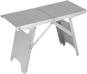 Stainless Steel Folding Camping Table Outdoor Stool Lightweight Fishing Chair Sturdy Compact for Beach BBQ Lawn
