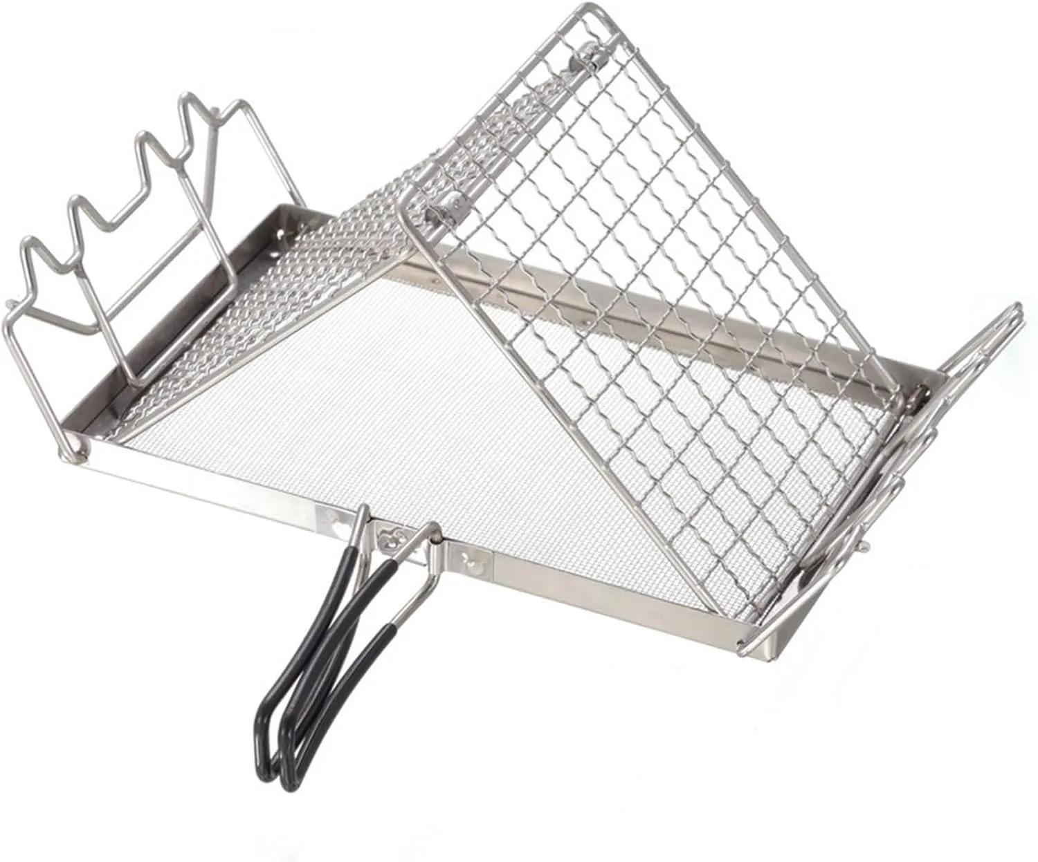 Stainless Steels Toaster Rack Folding Bread Heaters Camping Adventure Bread Toaster Tray Adjusted Steel Folding Grills