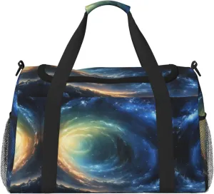 Starry Night Sky Deep Outer Space print Weekender Overnight Carry On Bag Gym Luggage Bag Duffel Bag for Travel Women