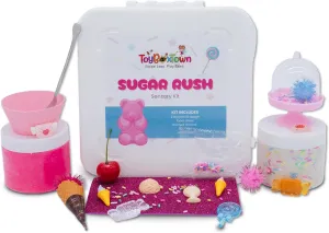 Sugar Rush Sensory Kit, Sensory Play, Cognitive Development and Fine Motor Skills, Tactile Activities for On The Go, Sensory Toys for Preschoolers and Kids Ages 4, 5, 6, 7, 8