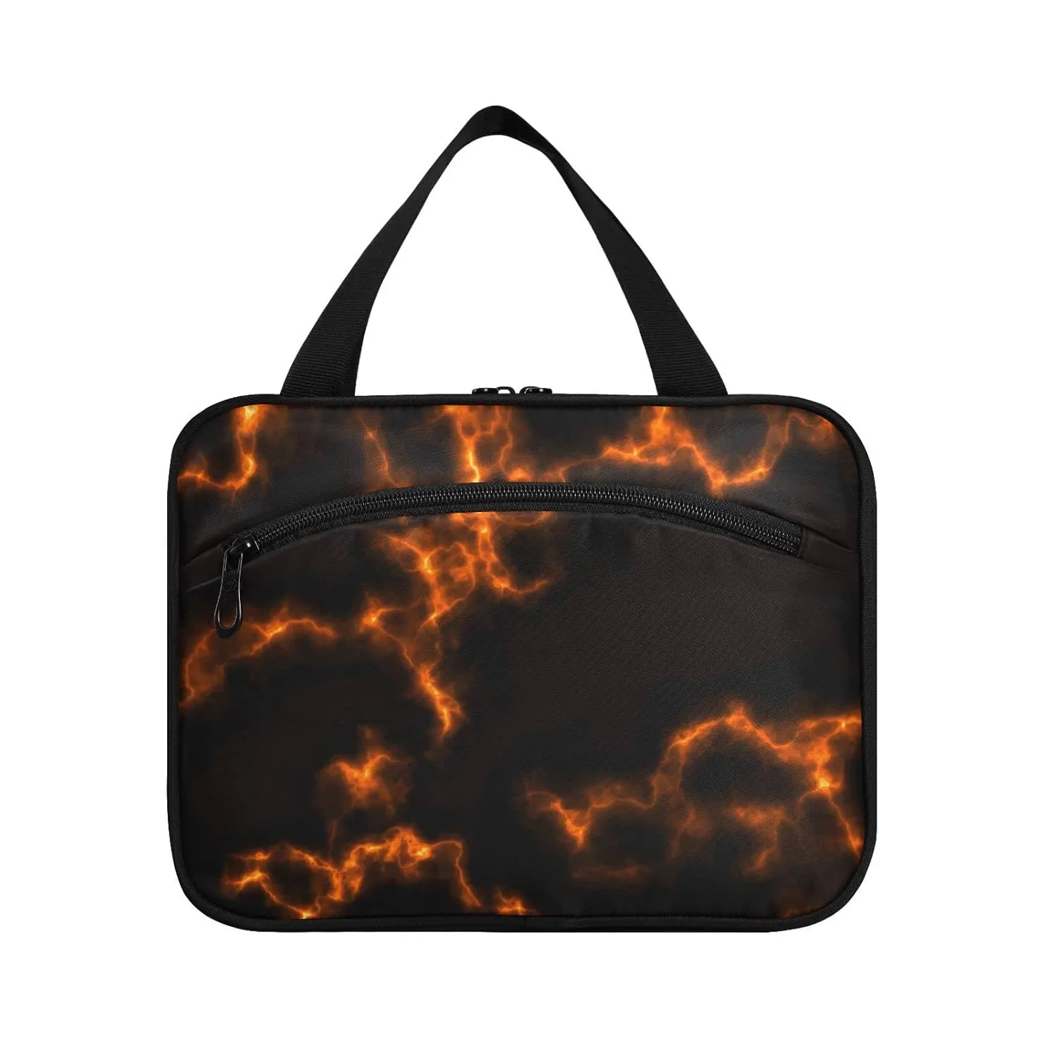 susiyo Magma Texture Toiletry Bags with Hanging Hook Foldable Cosmetic Bag Travel Accessories- Medium