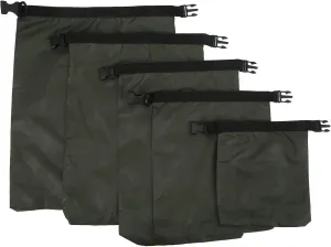 Swimming Dry Bag Durable Lightweight Floating Storage Bag for Kayaking Camping Army Green 5Pcs 1.5L to 10L