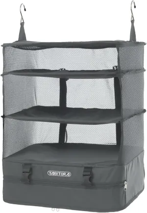 TABITORA Portable Hanging Travel Shelves Bag Packing Cube Organizer Suitcase Storage Large Capacity