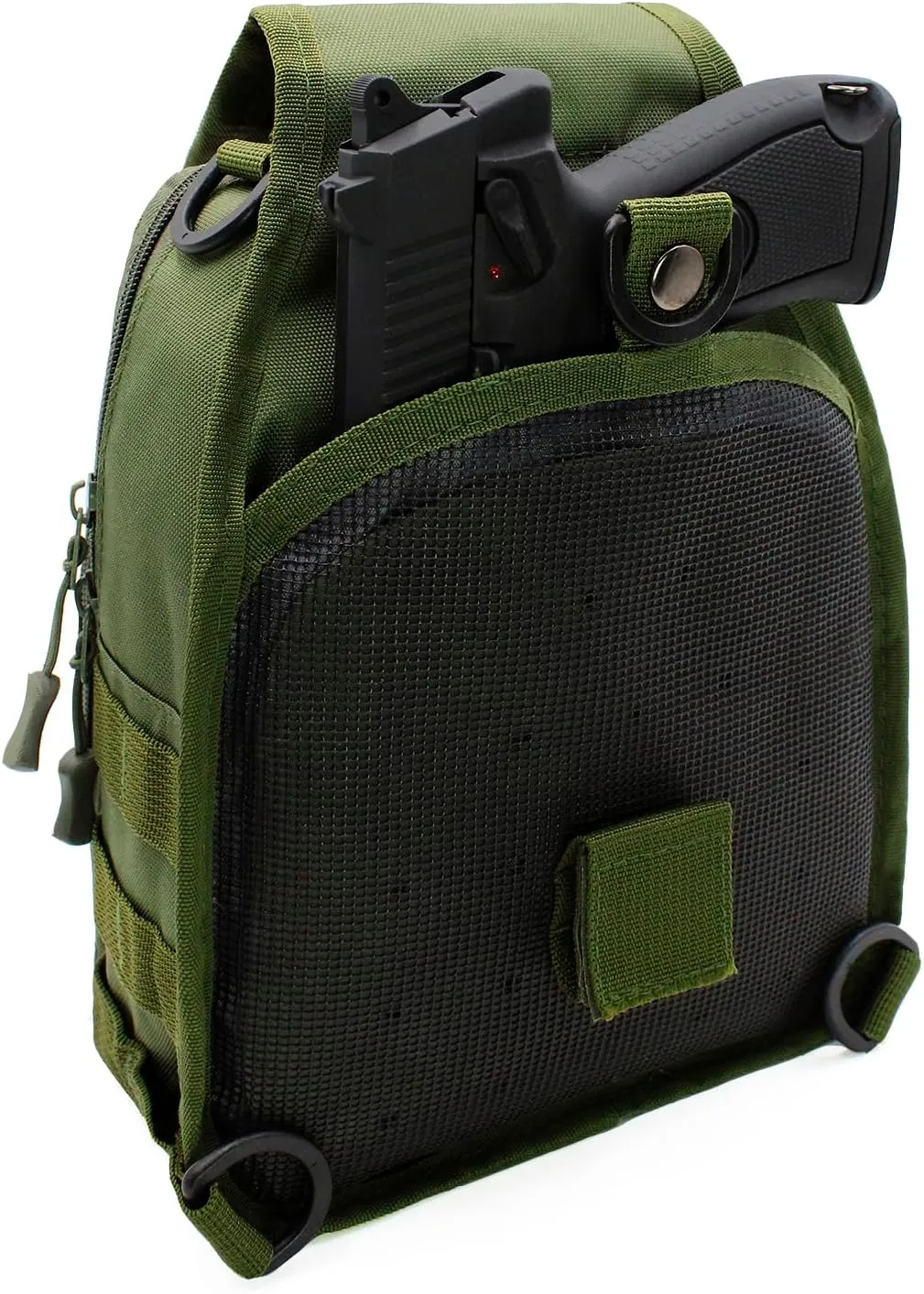 Tactical Backpack, Waterproof Military Cross-body Molle Sling Shoulder Backpack Chest Bag for Outdoor Every Day Carry Green