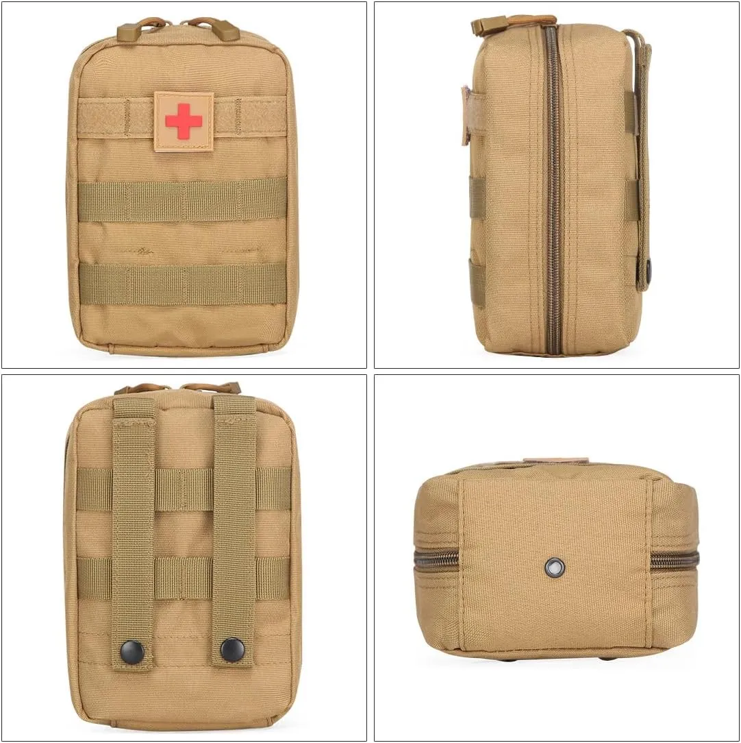 Tactical First Aid Pouch Molle EMT Pouches Military Medical Bag Outdoor Emergency Survival Kit Quick Release Design