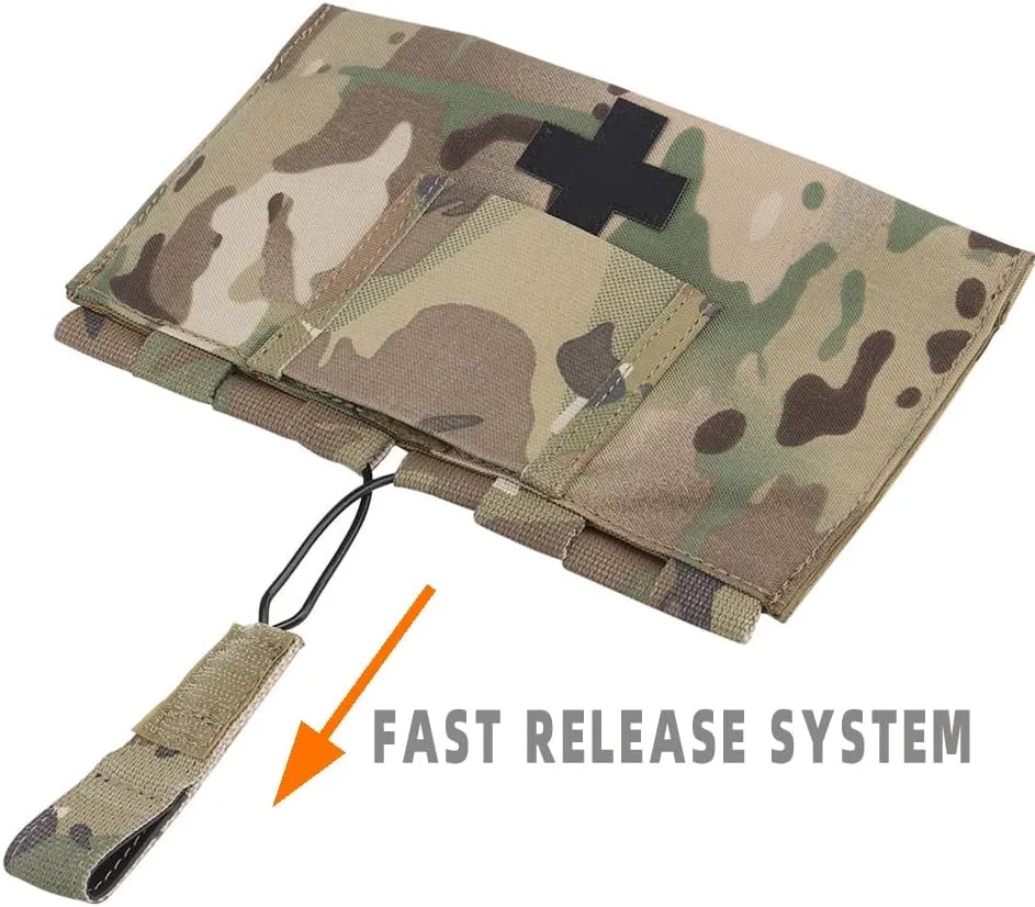 Tactical IFAK LBT MOLLE Pouch, Quick Release Tactical First Aid Medical Kit for LBT 9022B Hunting Vest Belt EDC Bag