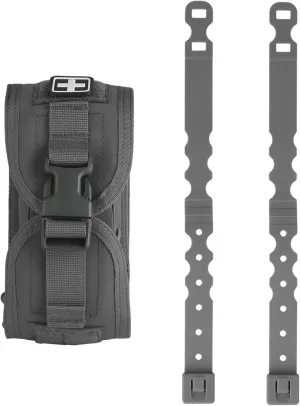Tactical med Pouch Emergency First Aid Kit, Empty IFAK Pouch Security Survival Gear Hot Suppressor Pouch Heat Insulation, Multi-Purpose Molle Pouch Holder Small(Gray)