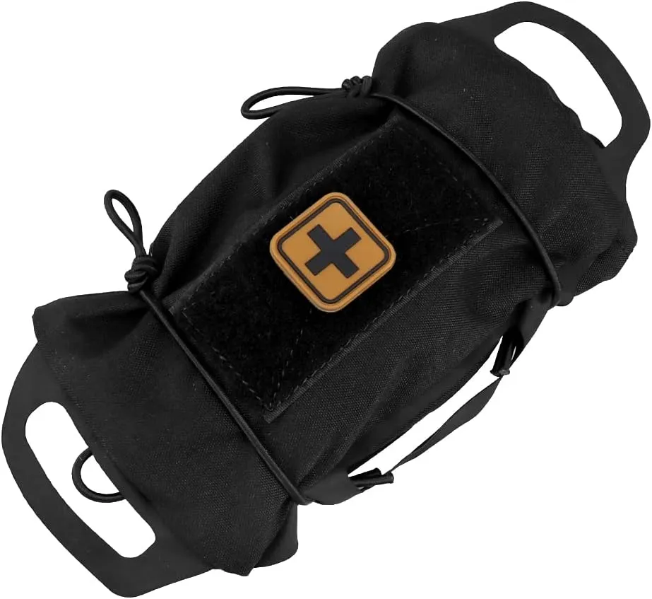 Tactical MOLLE First Aid Pouch Storage Pocket Bag Two Piece System, Dump Pouch IFAK Nylon EMT Trauma Pouch Everyday Carry