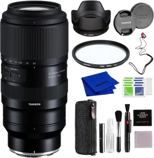 Tamron 50-400mm f/4.5-6.3 Di III VC VXD Lens (Nikon Z) with Pixel Advance Accessories and Travel Bundle | AFA067Z-700 | Tamron 50-400mm Lens