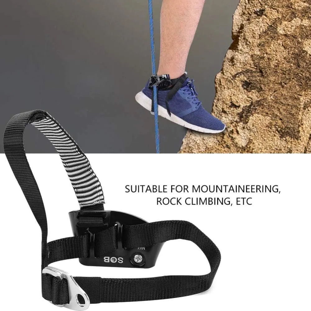 Tbest Foot Ascender,Right/Left Foot Ascender Riser for Rock Climbing Mountaineering Equipment for Mountaineering, Rock Climbing, Fire Rescue, or Engineering Protection.
