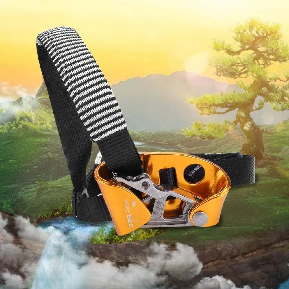 Tbest Foot Ascender,Right/Left Foot Ascender Riser for Rock Climbing Mountaineering Equipment for Mountaineering, Rock Climbing, Fire Rescue, or Engineering Protection.