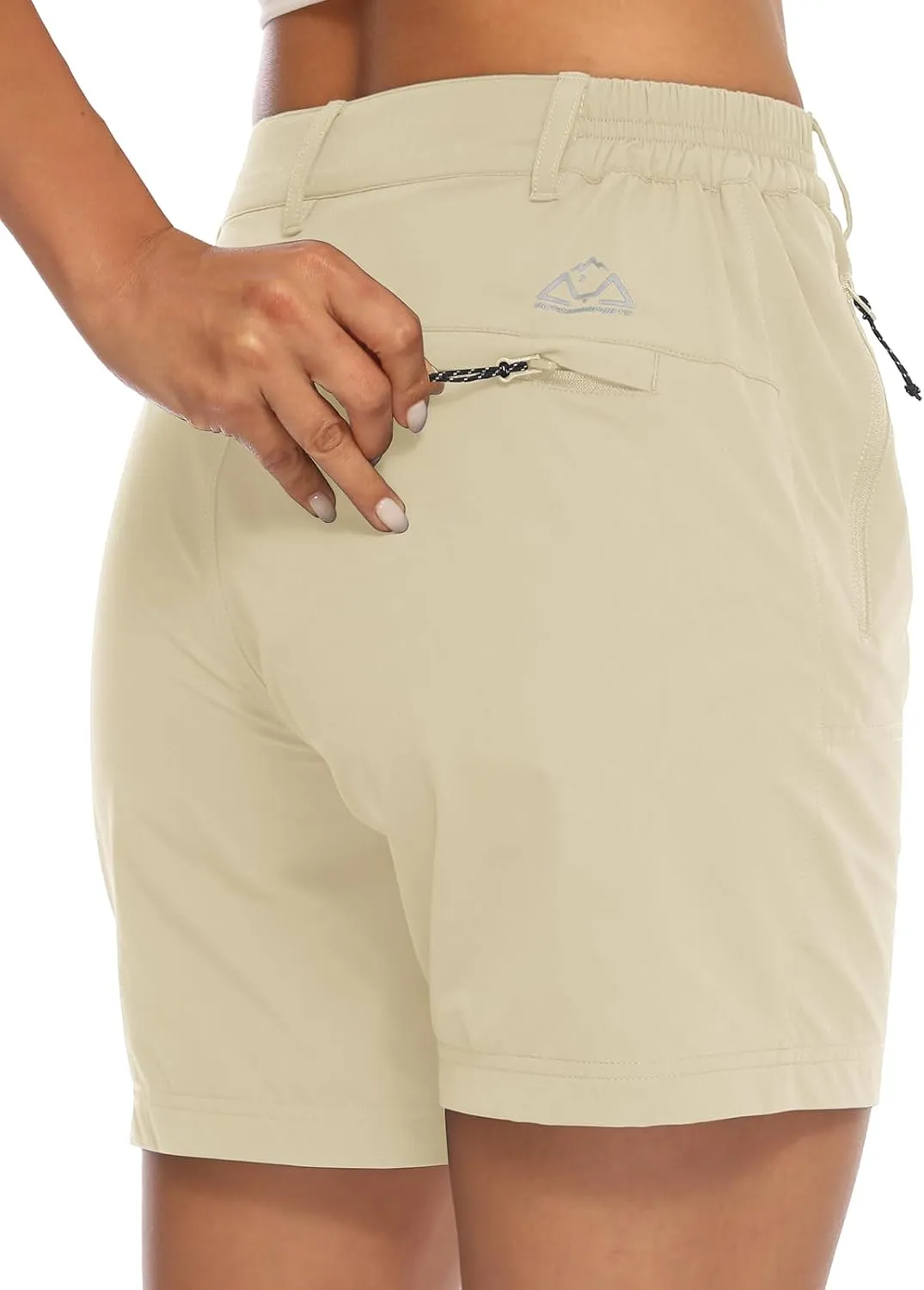 TBMPOY Women's 6" Hiking Cargo Shorts Quick Dry with Pockets Work Golf Short Lightweight Outdoor Active Summer for Women