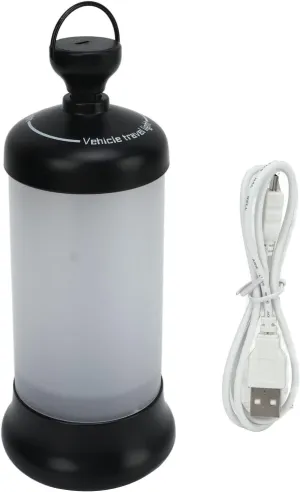 Tent Hanging Lights, Regulable Brightness 1200MAH Battery USB Port Rechargeable 16 LED Beads Camping Lamp for Camping, Outdoors, Hurricane (Black)