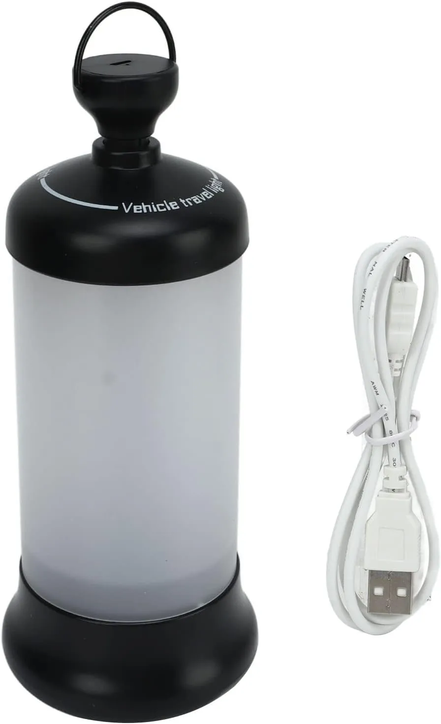 Tent Hanging Lights, Regulable Brightness 1200MAH Battery USB Port Rechargeable 16 LED Beads Camping Lamp for Camping, Outdoors, Hurricane (Black)