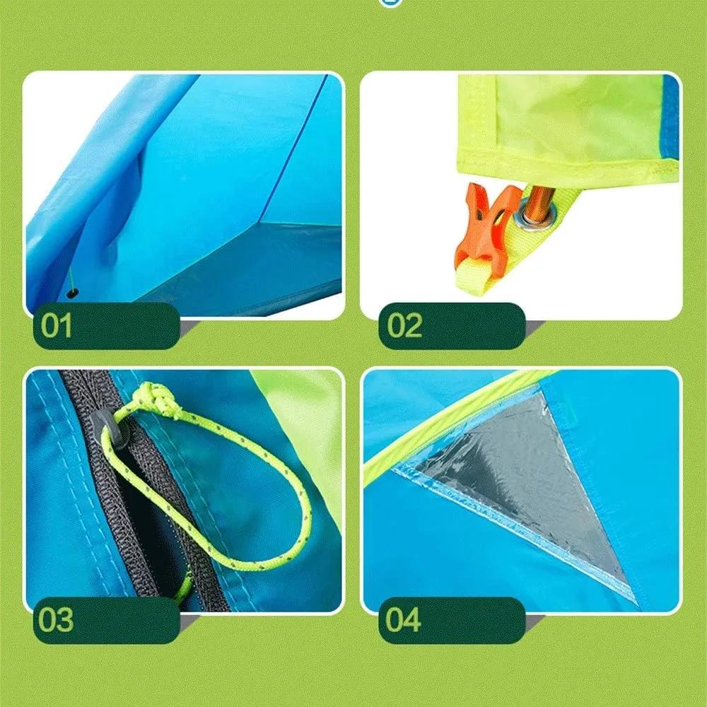 Tents Lightweight 1 Person 4 Season Tent for Backpacking Waterproof Single Person Camping Tent for Outdoor Travel Hiking Mountaineering - Easy to Set, Blue(light)