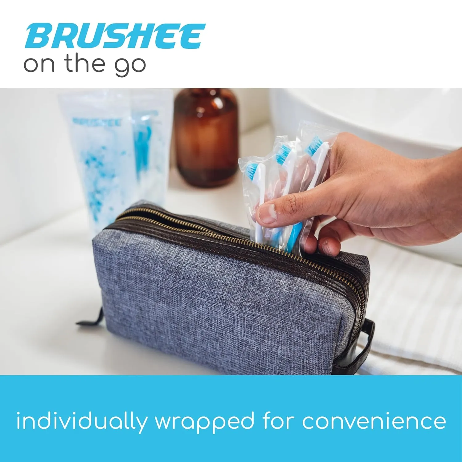 The Evolution of Oral Care | 4-in-1 Tool (Paste   Brush   Floss   Pick) | Individually Wrapped | Disposable | Prepasted Travel Toothbrushes | Small Adult Toothbrush - (24-Pack)