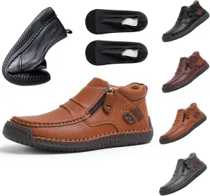 The First Young Driving Boots, The First Young Boots Mens, Handmade Premium Leather Slip-On Shoes Travel & Outdoor