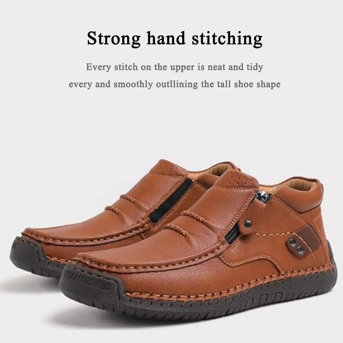 The First Young Driving Boots, The First Young Boots Mens, Handmade Premium Leather Slip-On Shoes Travel & Outdoor