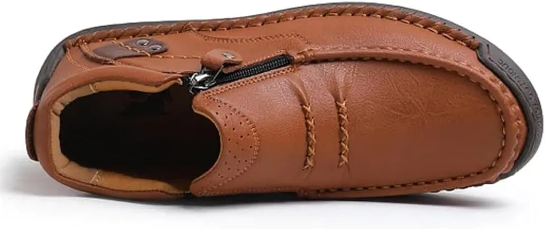 The First Young Driving Boots, The First Young Boots Mens, Handmade Premium Leather Slip-On Shoes Travel & Outdoor