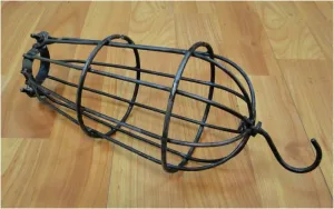 The King's Bay Industrial Style Hanging Steel Cage for Lighting