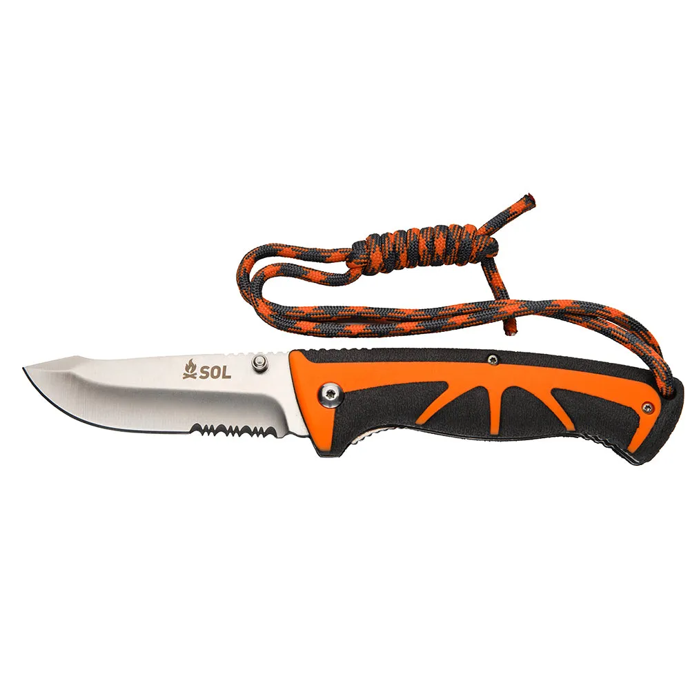 The Stoke Folding Kayak Knife with Lanyard
