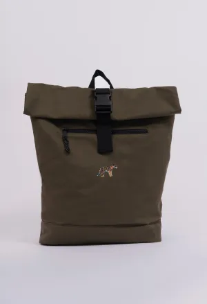 tiger recycled roll-top backpack