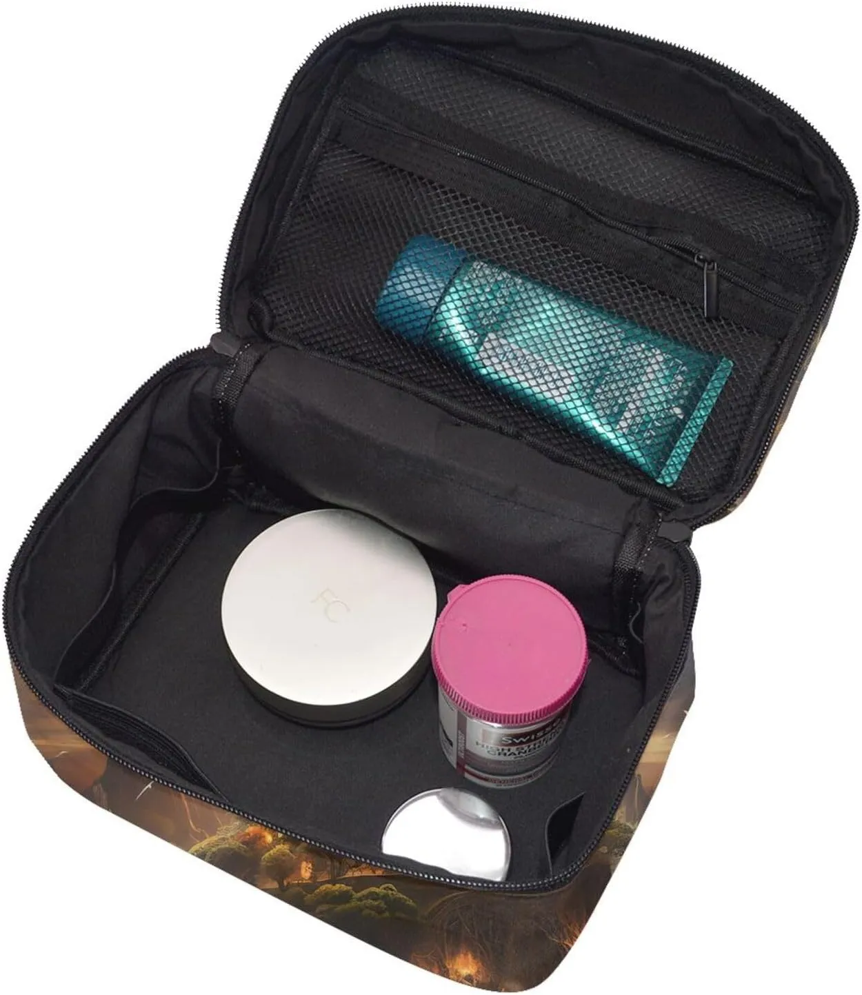 Toiletry Bag for Women Men Dopp Kit Travel Makeup Bag Make Up Organizers Cosmetic Bag Moonlight Castle Hanging Toiletry Bag Shaving Bag with Large Capacity for Travel