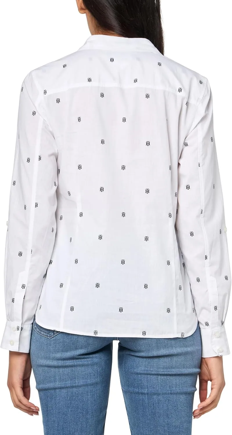 Tommy Hilfiger Women's Sportswear Roll Tab Top