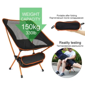Tools Comprehensive product line High Picnic Chair Camping Folding Bulk discount Seat Load Chair Beach Hiking Chair Fishing Portable Ultralight Superhard Outdoor Travel
