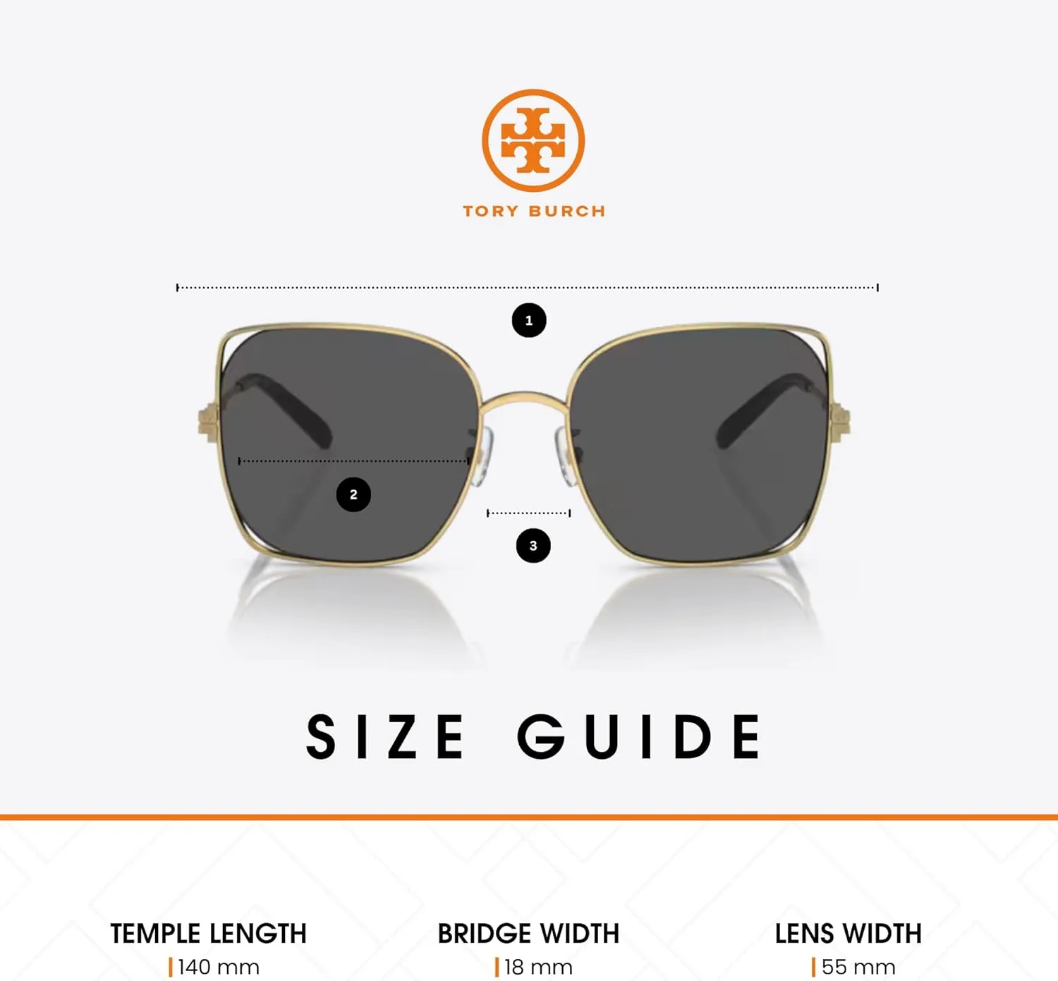 Tory Burch TY6097 Square Sunglasses for Women   BUNDLE With Designer iWear Eyewear Kit