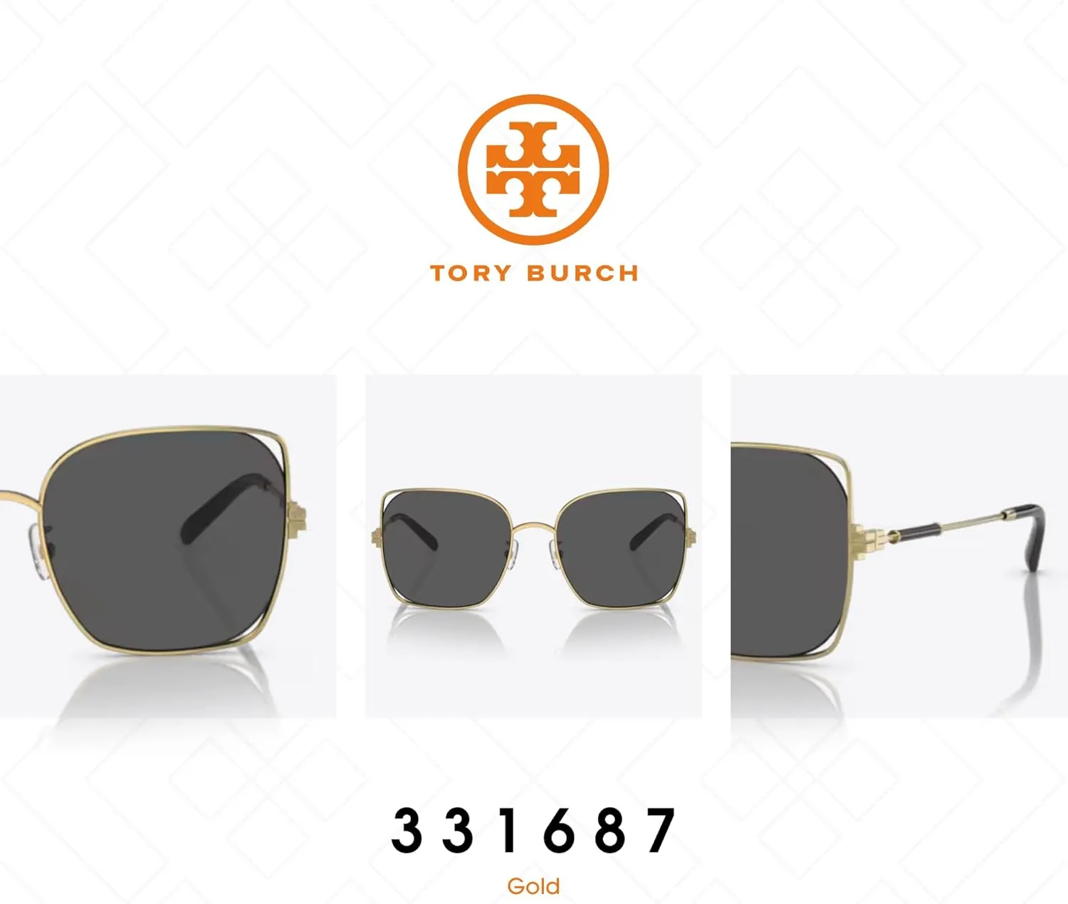 Tory Burch TY6097 Square Sunglasses for Women   BUNDLE With Designer iWear Eyewear Kit