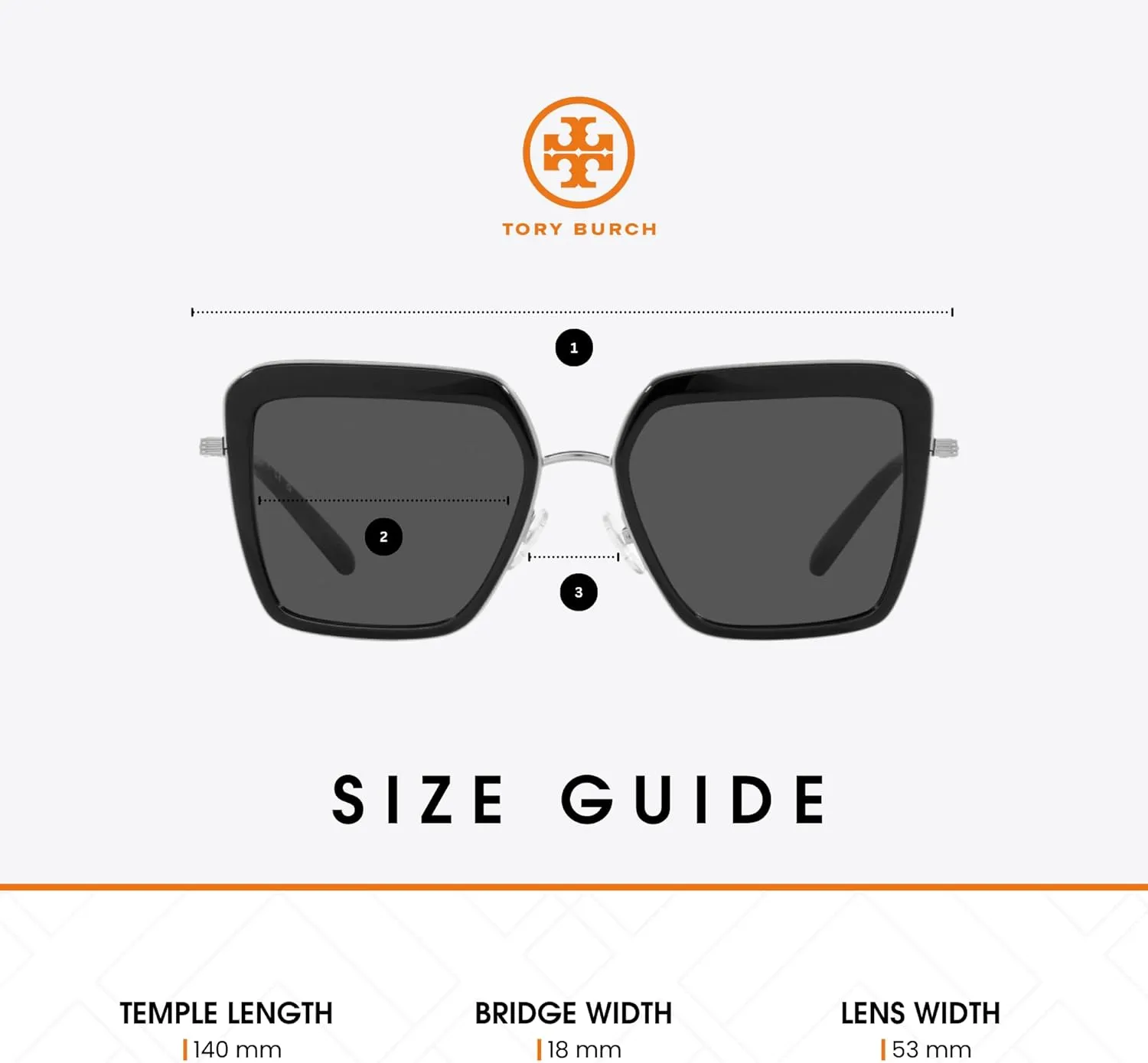 Tory Burch TY6099 Square Sunglasses with Plastic Lenses for Women   BUNDLE With Designer iWear Eyewear Kit