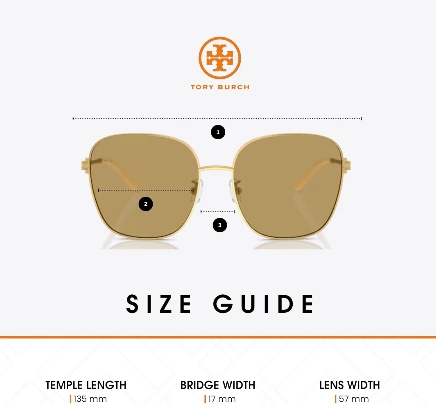 Tory Burch TY6108 Square Sunglasses for Women   BUNDLE With Deisgner iWear Complimentary Eyewear Kit