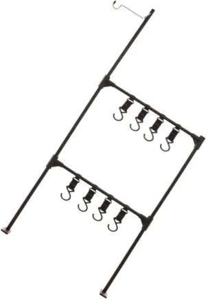 Totority Camping Triangle Storage Rack Aluminum Camping Table Folding Storage Rack Easy Install Bracket Outdoor Hanger Gadgets