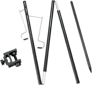 Totority Portable Camping Light Stand Sturdy Aluminum Folding Mini Lamp Holder for Tent Outdoor Light Bracket Flash for Tent