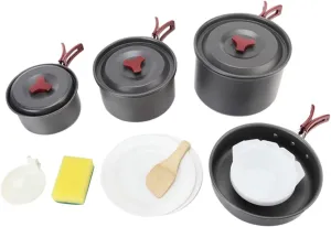 TOYANDONA Kit for Outdoor Cooking: Folding Stove Pot Set Camping Cookware Compact for Hiking Food Grade Pot