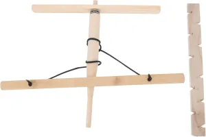 Toyvian Outdoor Camping Fire Tool Portable Wood Drill Fire Lightweight and Easy to Use for Primitive Fire Making for Camping Hiking and Survival Situations