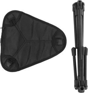 Toyvian Travel Portable Folding Stool with Height and Footrests Compact and Lightweight Camping Chair for Outdoor Activities Picnics Fishing and Mountaineering