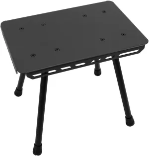 Travel Folding Camping Stool, Aluminum Oxford Cloth Seat Cushion 330.7 Lbs Weight Bearing with Chair Storage Bag for Camping Fishing Hiking(Black)
