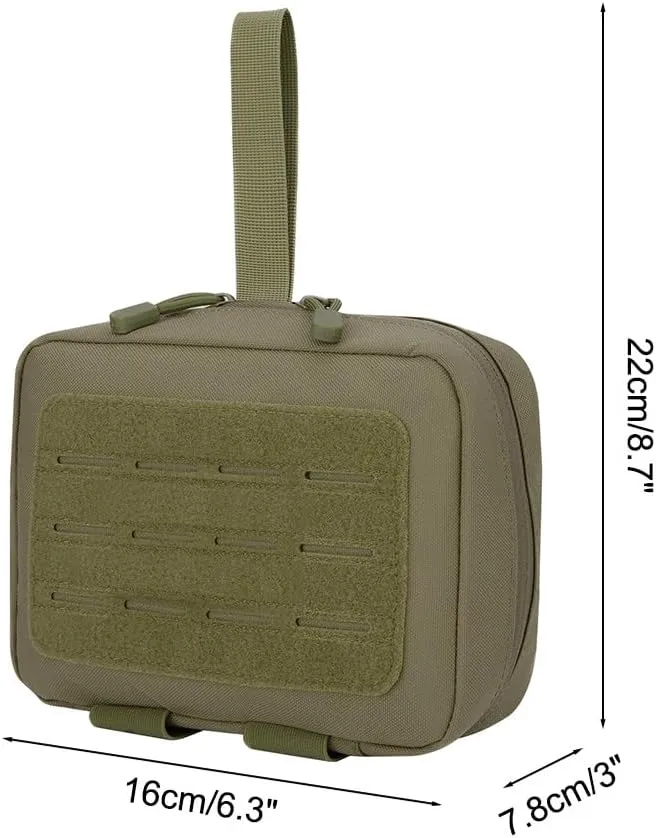 Travel Medicine Bag, Waterproof 1000D Nylon First Aid Pouch Detachable Medical Bag for Home Camping Hiking Travel