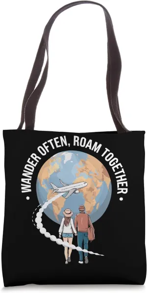 Traveling Travel Partner Vacationing Tourist Spot Tote Bag