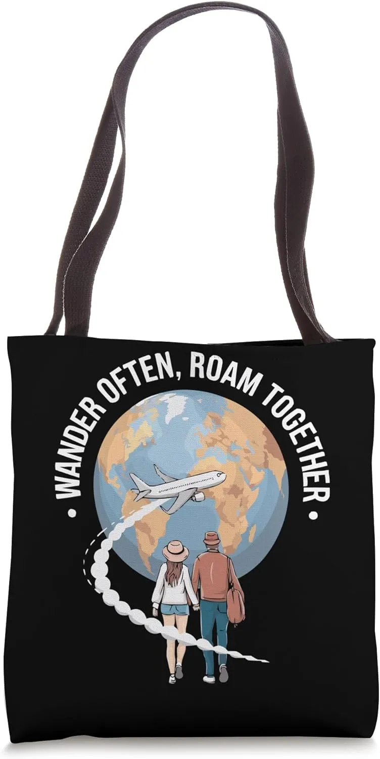 Traveling Travel Partner Vacationing Tourist Spot Tote Bag