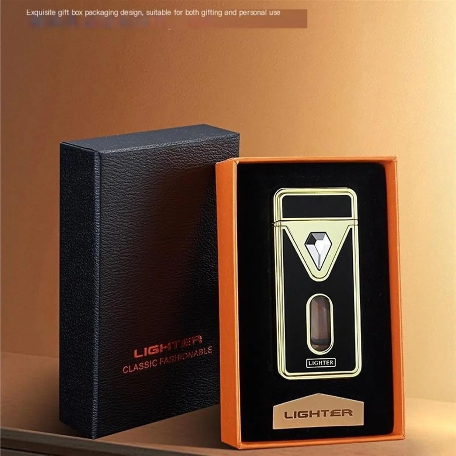 Triple Jet Torch Lighter - Adjustable Dual Flame System (Soft/Blast/Turbo) with Retro Flint Wheel & Visible Fuel Gauge, Hurricane-Proof Wind Resistance Butane Lighter(#5)