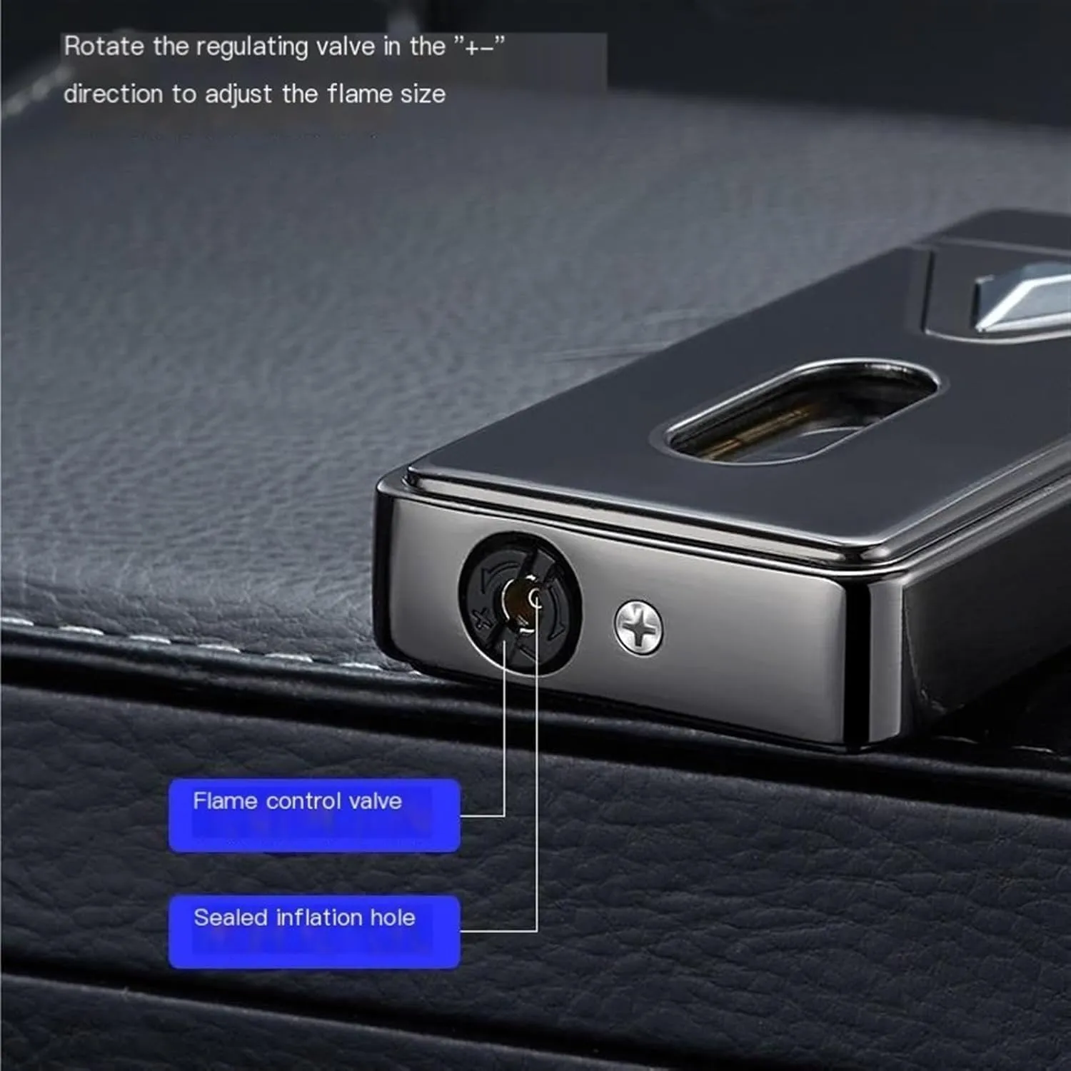 Triple Jet Torch Lighter - Adjustable Dual Flame System (Soft/Blast/Turbo) with Retro Flint Wheel & Visible Fuel Gauge, Hurricane-Proof Wind Resistance Butane Lighter(#5)