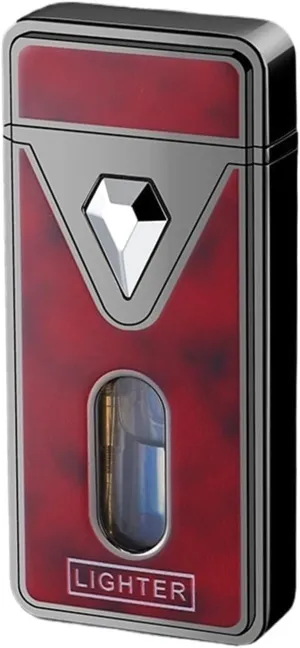 Triple Jet Torch Lighter - Adjustable Dual Flame System (Soft/Blast/Turbo) with Retro Flint Wheel & Visible Fuel Gauge, Hurricane-Proof Wind Resistance Butane Lighter(#5)